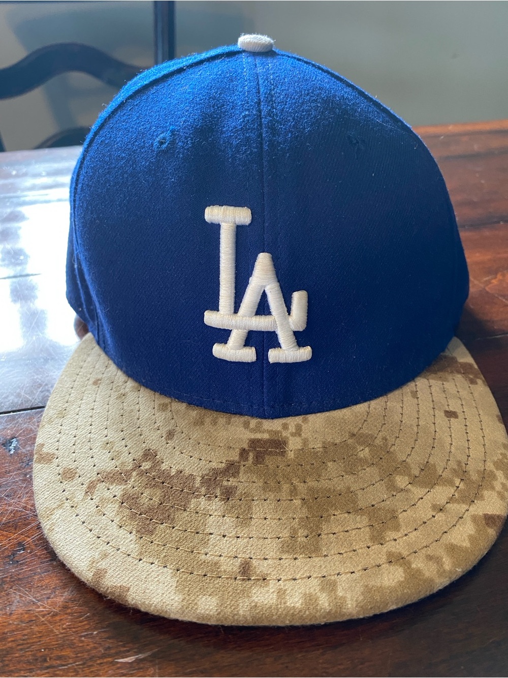 Blue and Tan LA Dodgers Hat